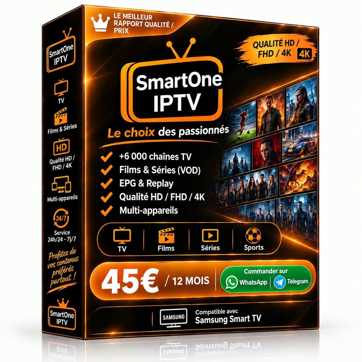 SmartOne IPTV – Abonnement 12 mois – ShowIPTV4K